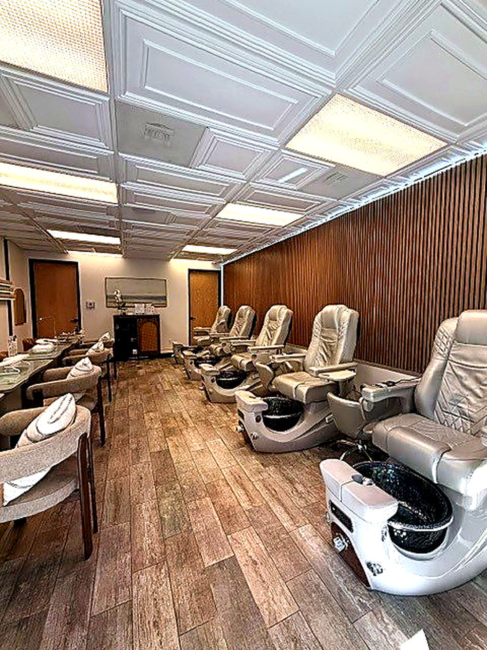 Serene pedicure suite you'll remember after visiting Coastal Polish & Beauty